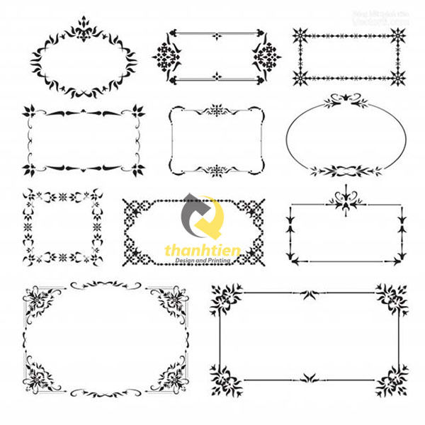 Tải khung viền hoa văn PNG, vector miễn phí đầy đủ nhất