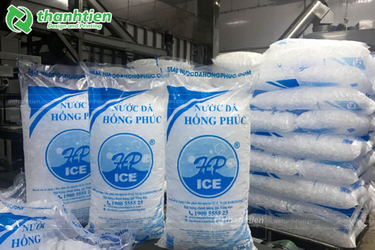 Bao bì đựng đá sạch in ấn đẹp