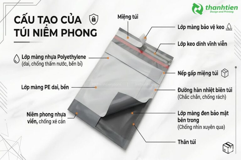 Cấu tạo của bao bì niêm phong