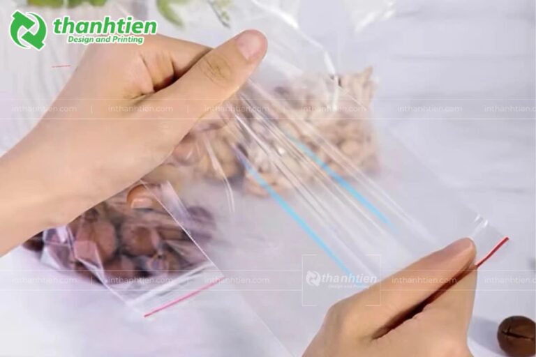 Chất liệu sản xuất túi zip chỉ đỏ