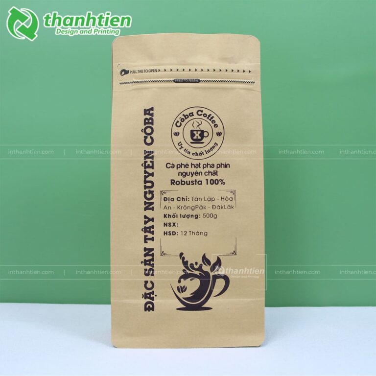 In túi đáy đứng 8 cạnh