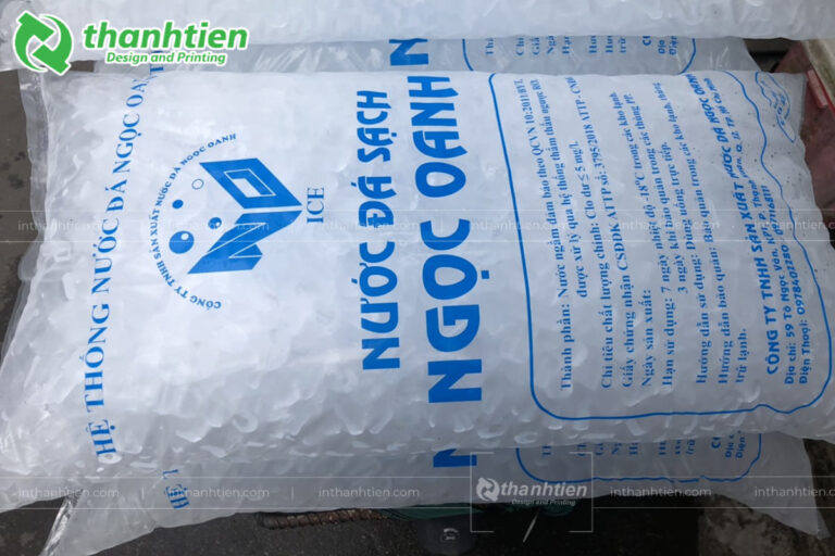 In túi đựng đá viên trong suốt