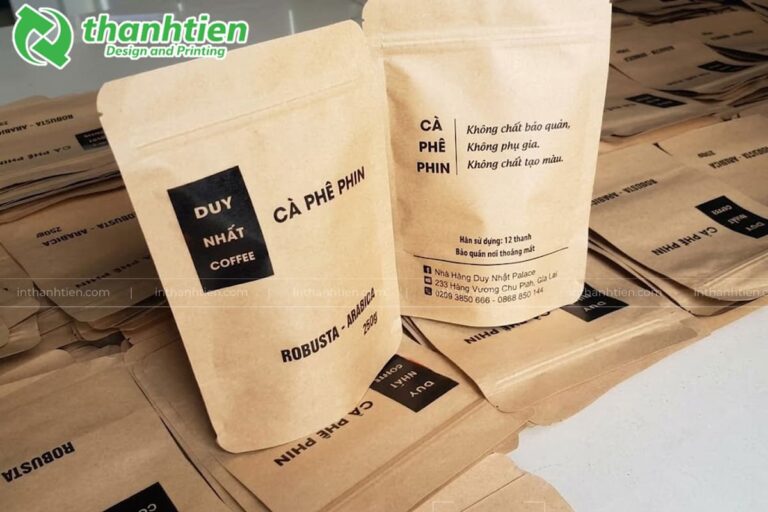 In túi zip đựng cà phê đẹp