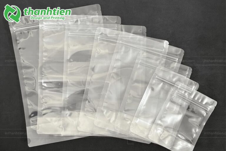 Kích thước của túi zip trong