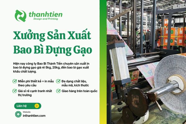 Nhà xưởng sản xuất bao bì đựng gạo