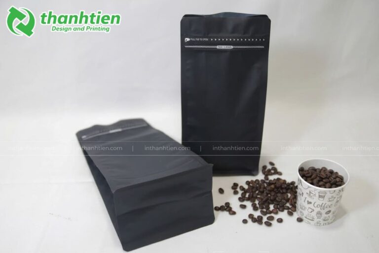 Túi 8 cạnh khóa nhật đựng cà phê