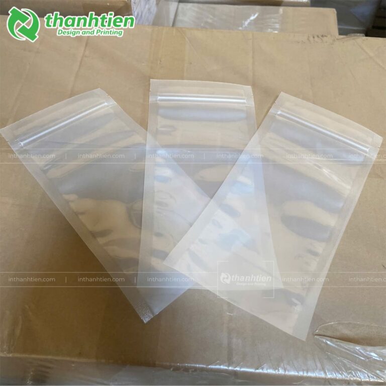 Túi chân không có zip trong suốt