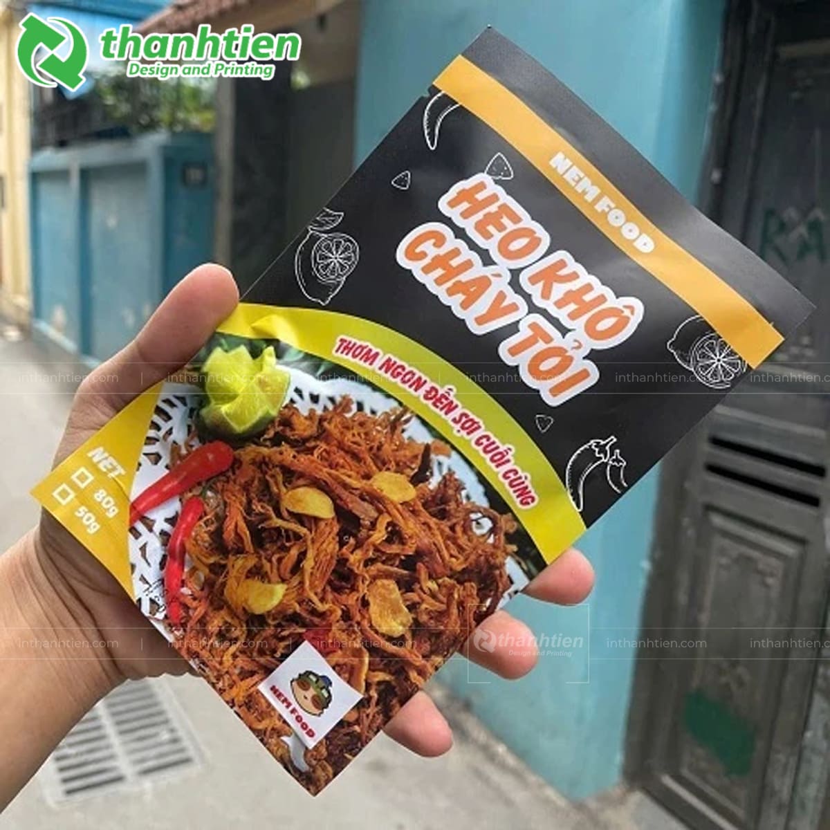 Túi đựng heo khô chiên giòn