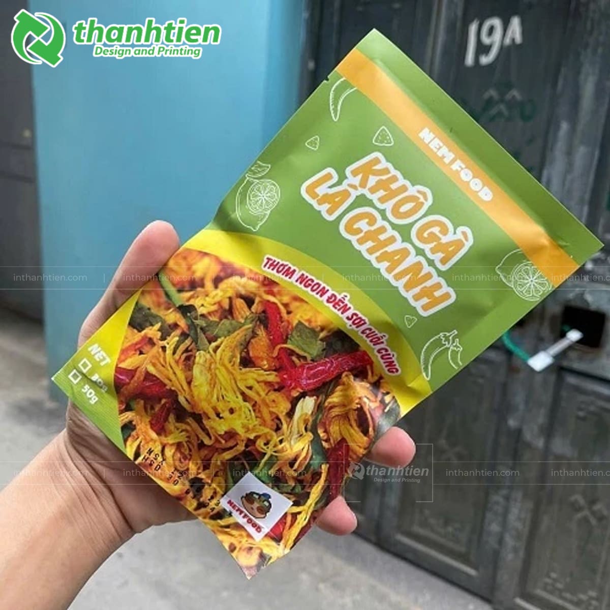 Túi đựng khô gà lá chanh