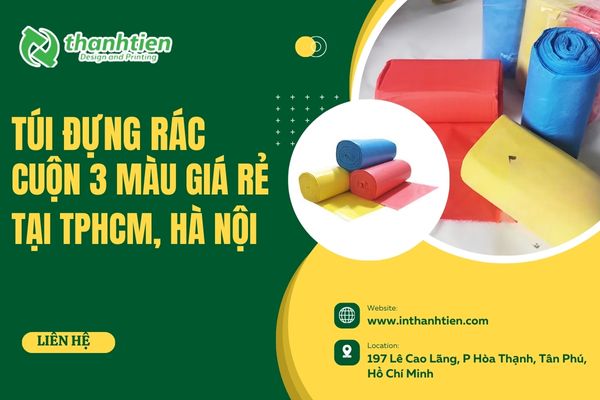 Túi đựng rác cuộn 3 màu giá rẻ tại tphcm, hà nội