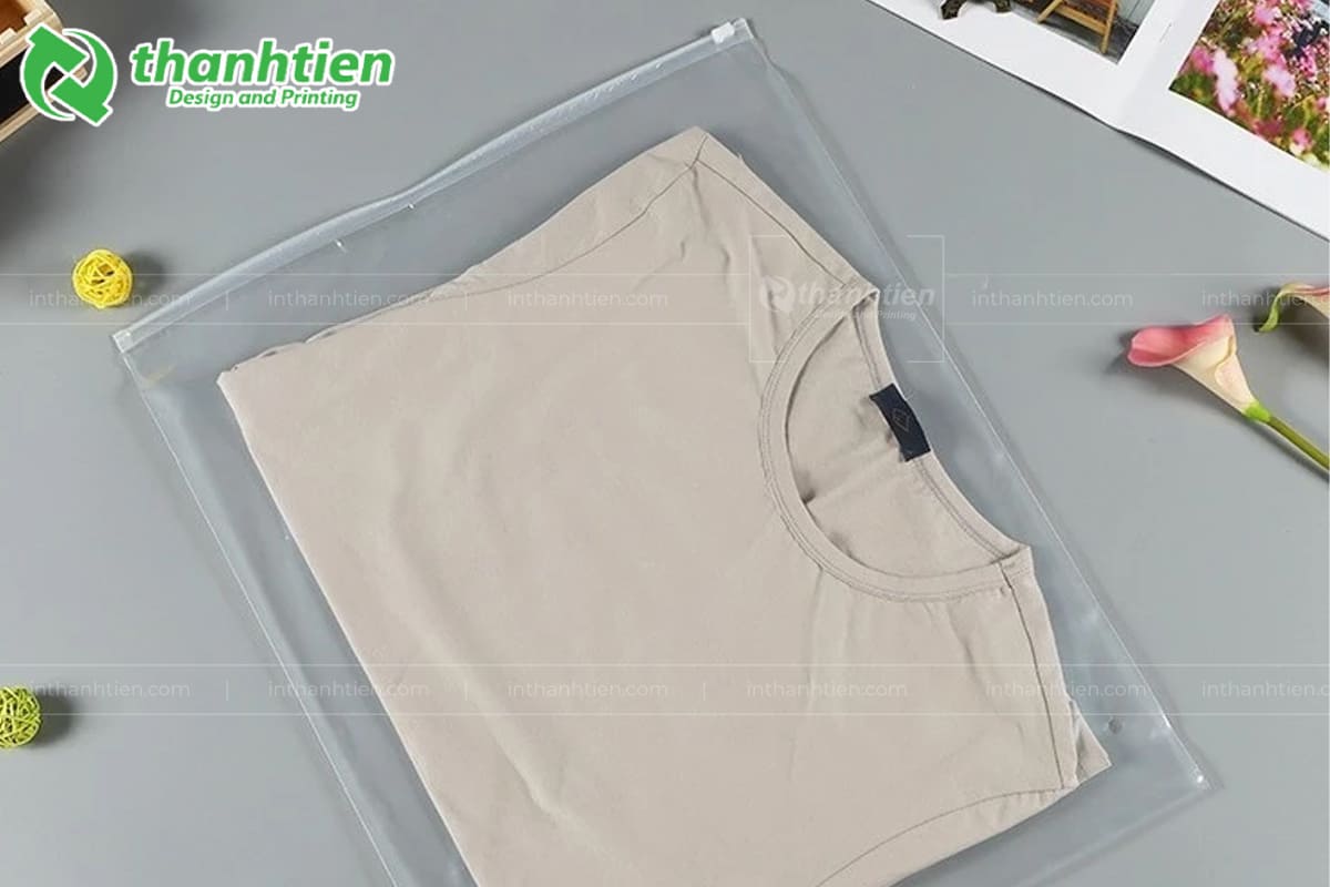 Túi nhựa có khóa zip đựng quần áo