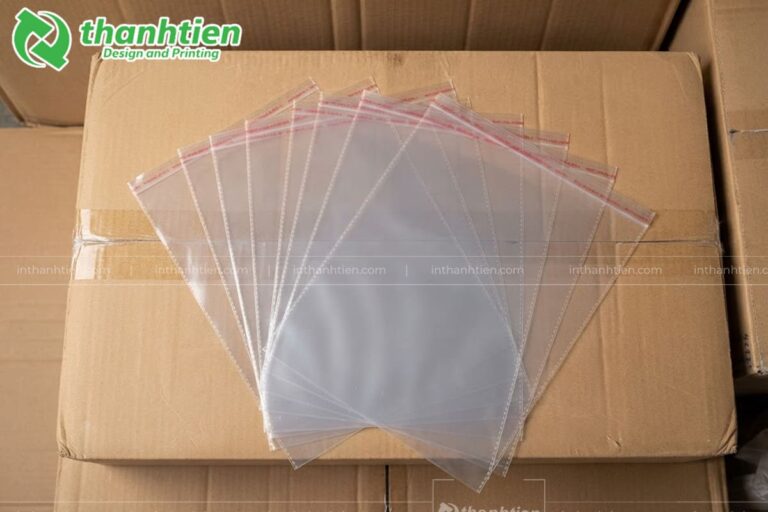 Túi OPP băng keo dán miệng trong suốt