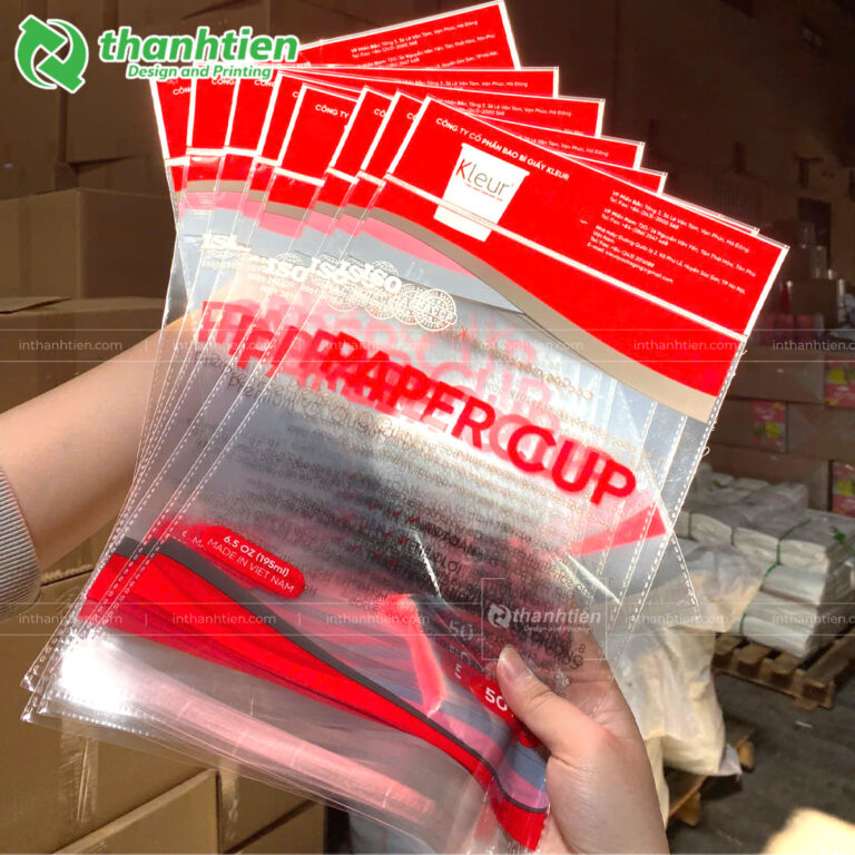 Túi OPP in logo thương hiệu