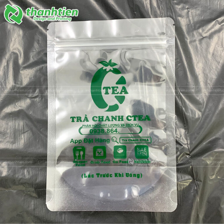 Túi zip 2 mặt trong