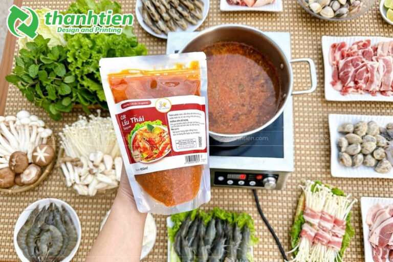 Túi zip bạc đựng nước lẩu chất lượng