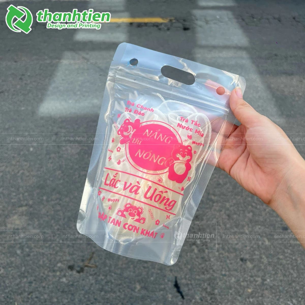 Túi zip đựng trà sữa