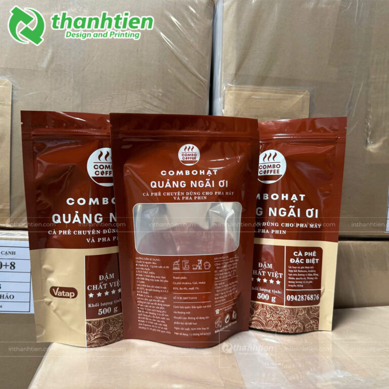 Túi zip ghép đựng cà phê