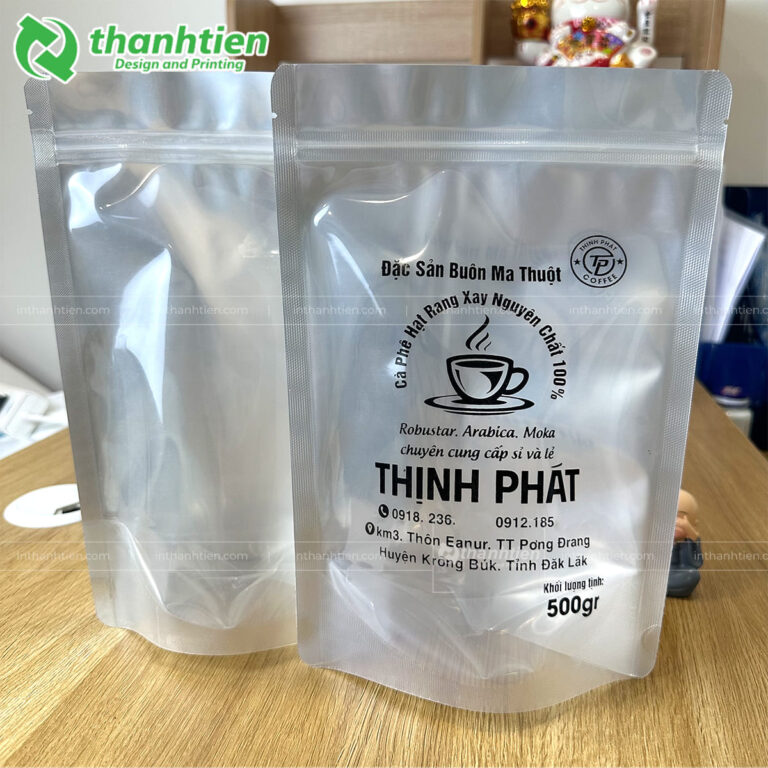 Túi zip ghép đựng cafe