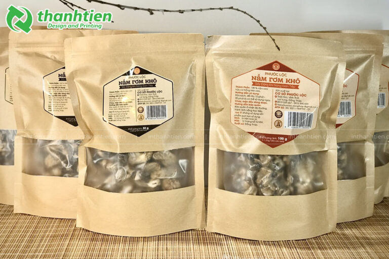 Túi zip giấy đựng thực phẩm đẹp