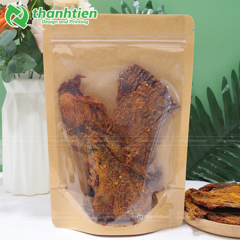 Túi zip giấy kraft cỡ lớn