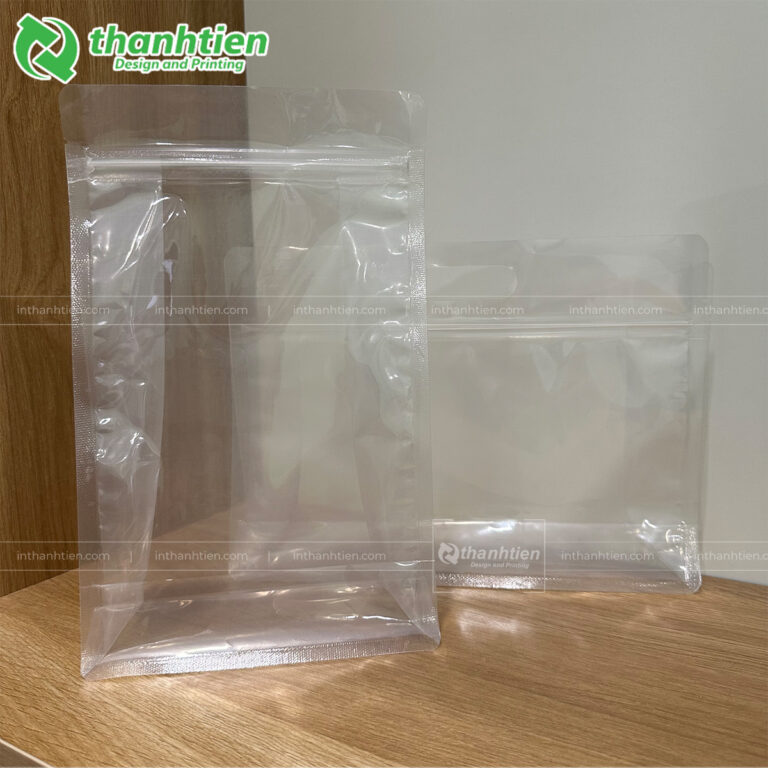 Túi zip trong suốt 8 cạnh
