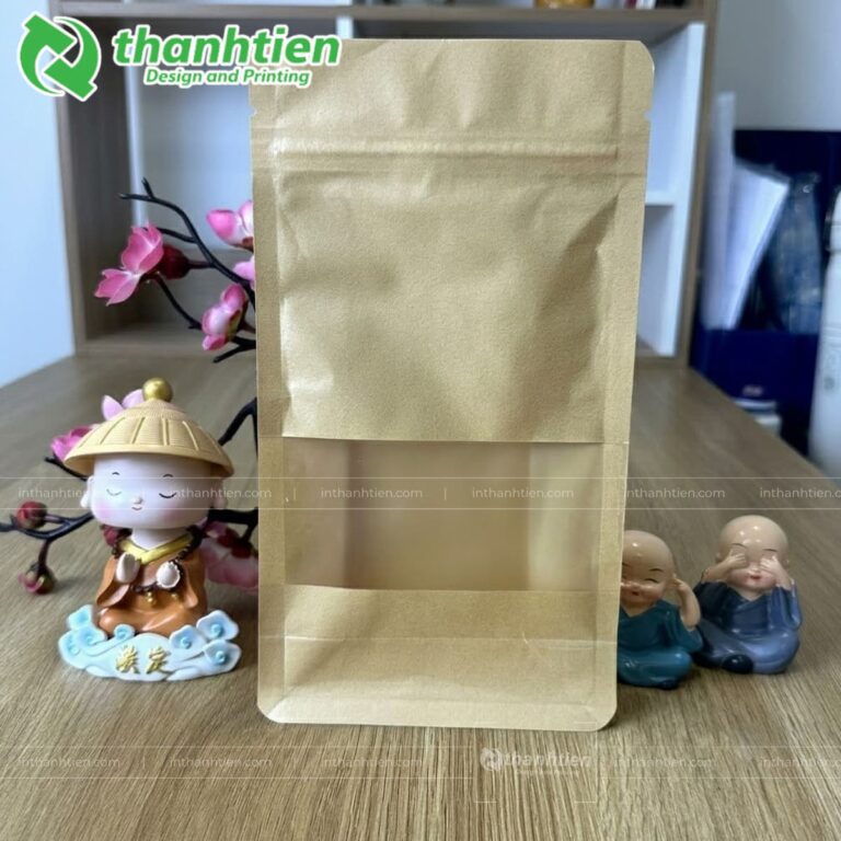 Túi zipper 8 cạnh cửa sổ cán màng