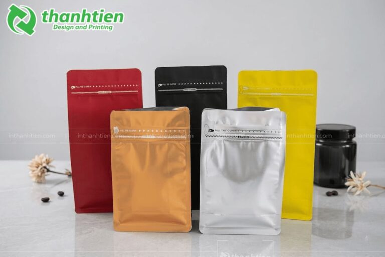 Túi zipper 8 cạnh đủ màu đẹp