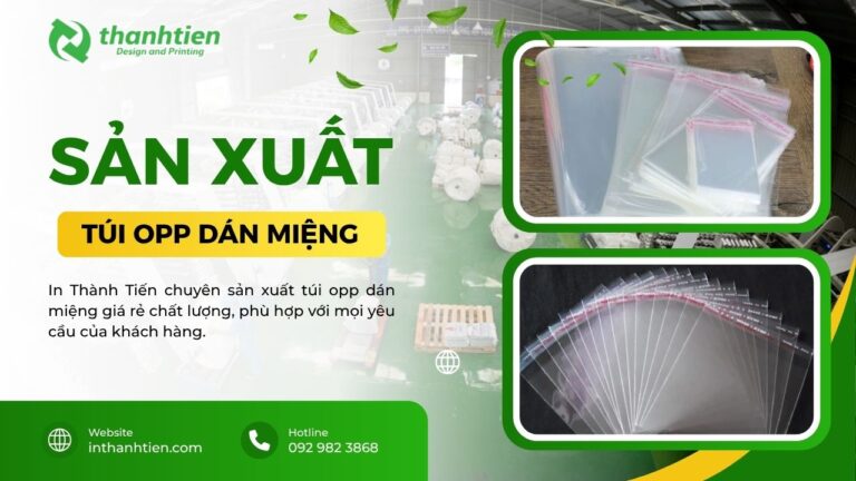 Xưởng túi OPP dán miệng