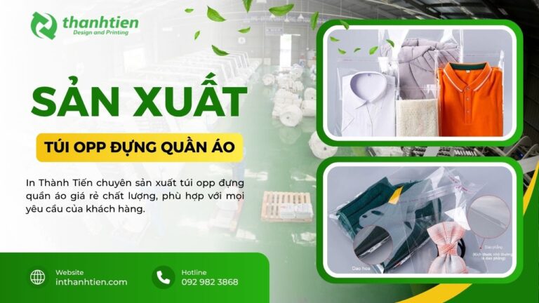 Xưởng túi OPP đựng quần áo