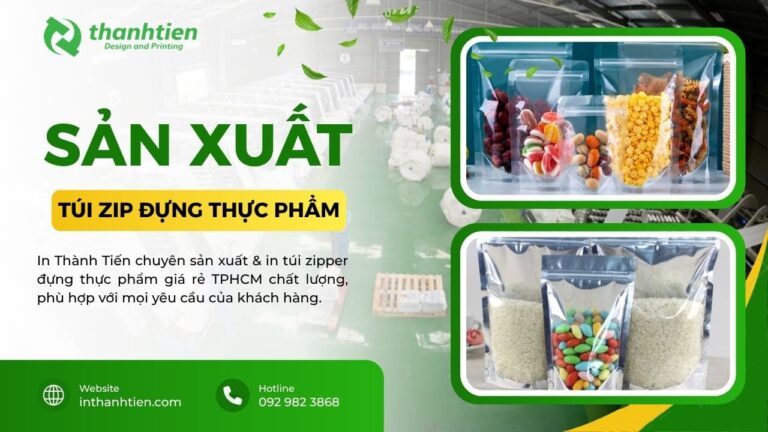 Xưởng túi zip đựng thực phẩm tphcm