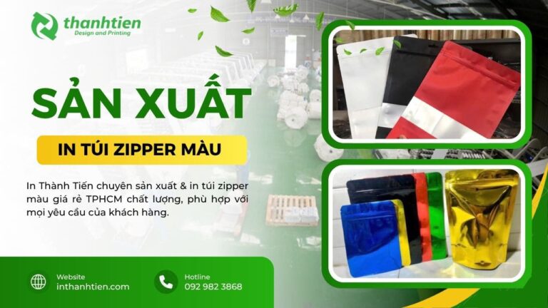 Xưởng túi zip màu tphcm