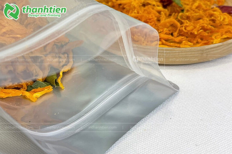 Khóa zip túi đựng khô gà