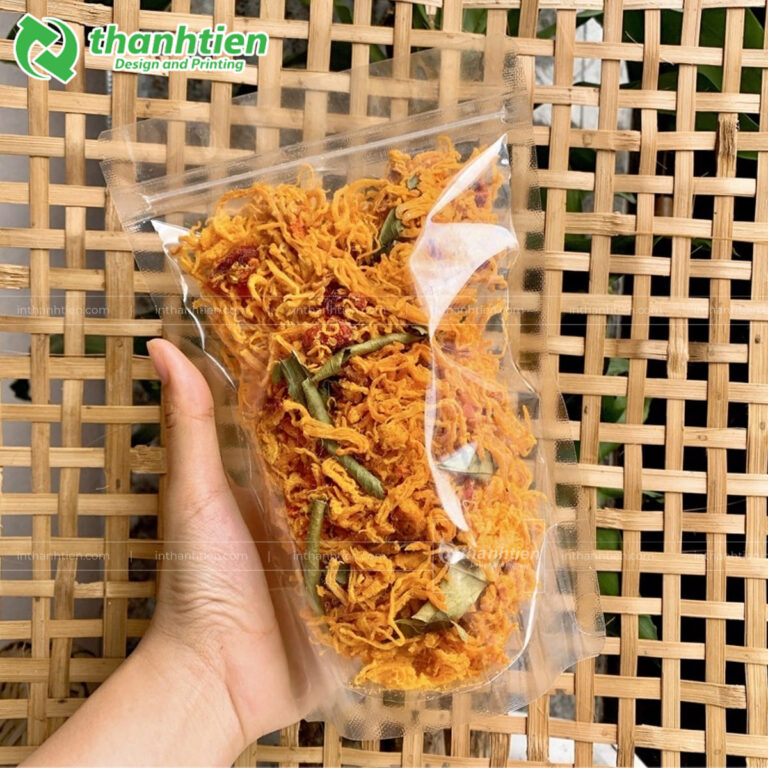 Túi zip 2 mặt trong đựng khô gà