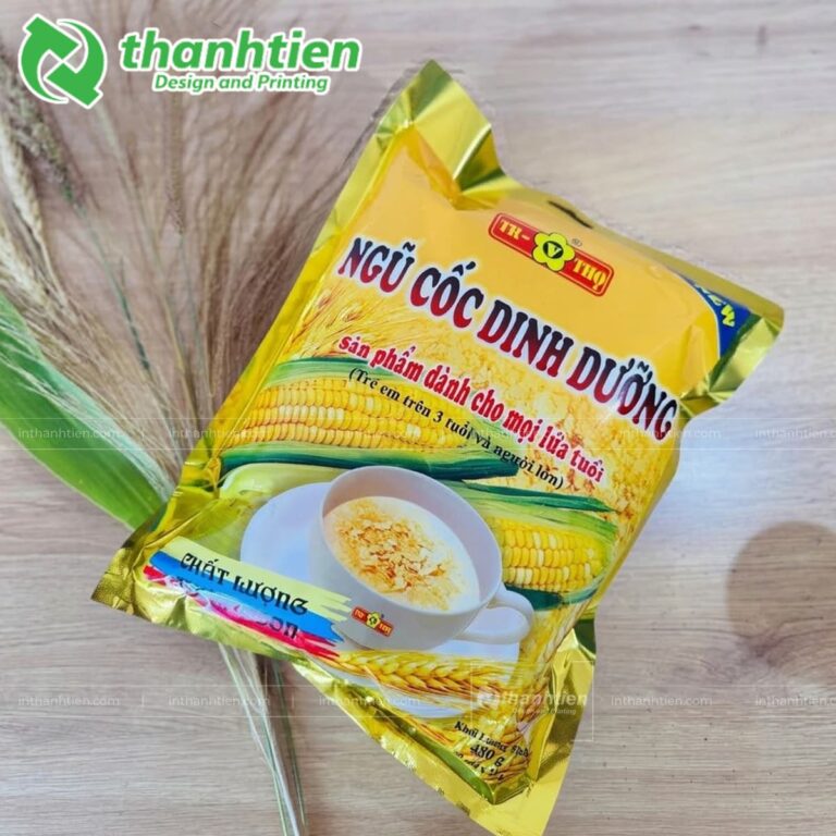 Túi 3  biên đựng bột ngũ cốc