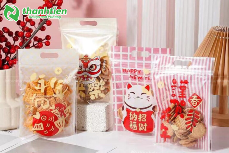 Túi đựng bánh kẹo có khóa kéo