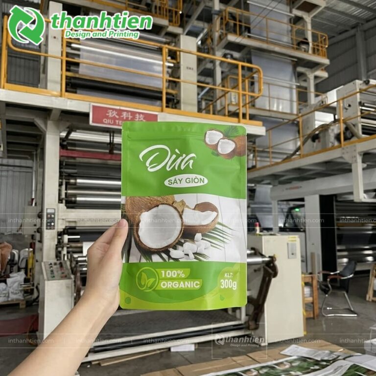 Túi zip phức hợp đựng dừa sấy giòn