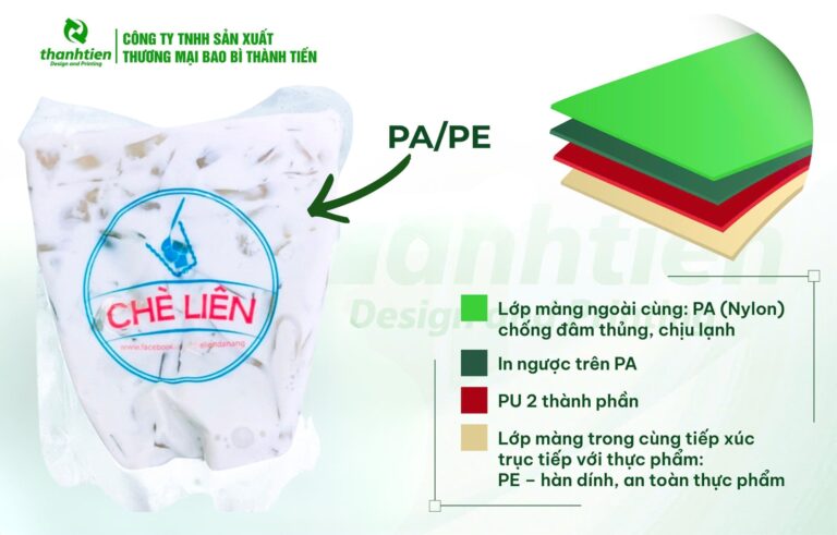 Cấu tạo túi đựng chè PA/PE