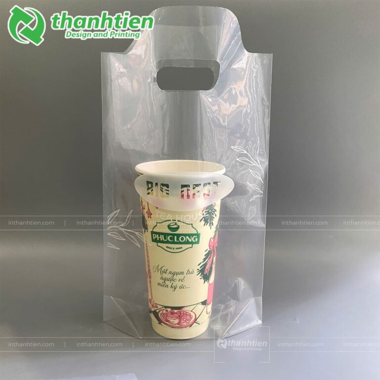 Túi đựng 1 ly trà sữa đẹp