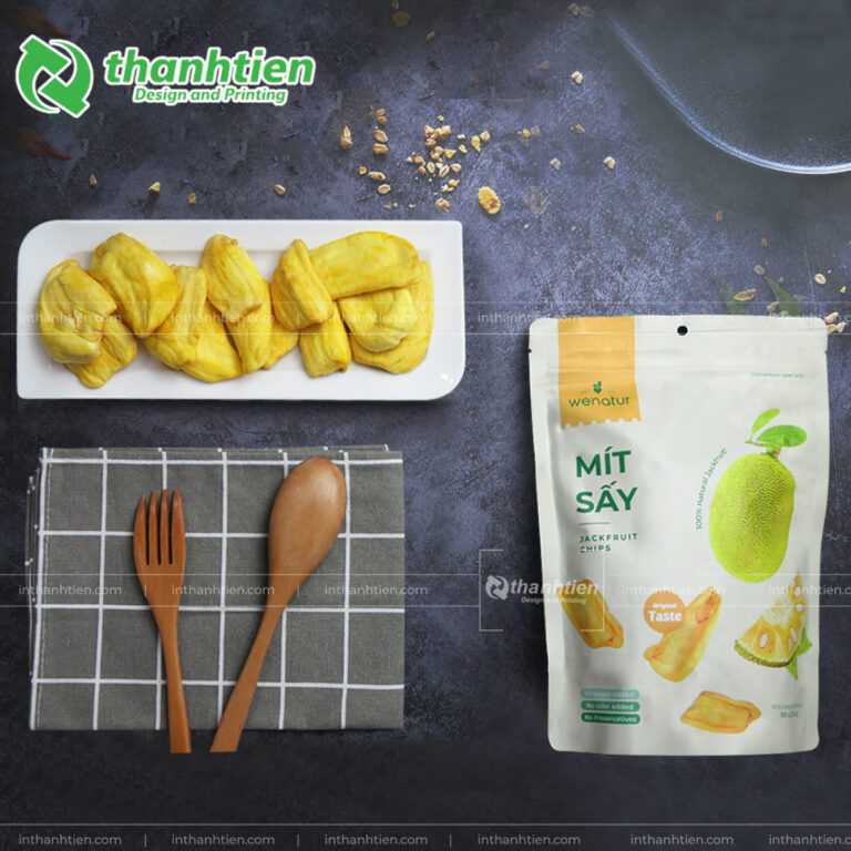 Túi đựng mít sấy in logo
