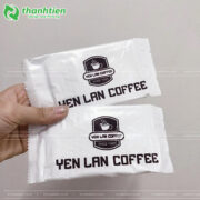 bao bì khăn lạnh yến lan coffee