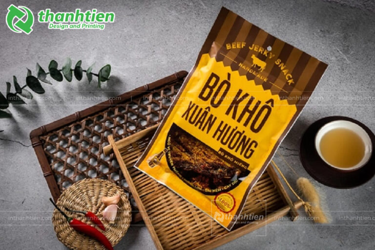 In ấn túi đựng bò khô