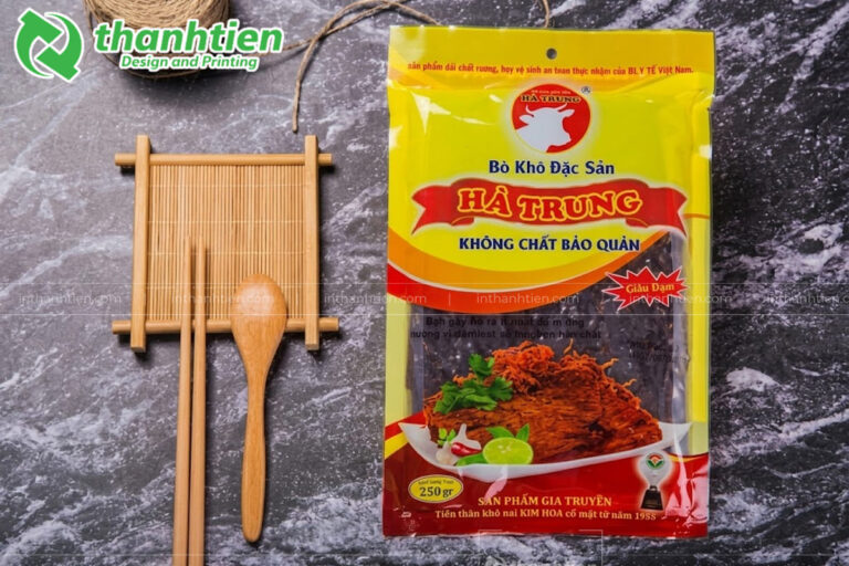 In túi đựng khô bò đẹp chuyên nghiệp