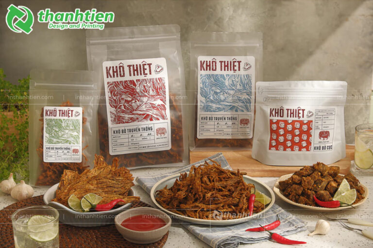 Mẫu túi đựng khô bò đẹp