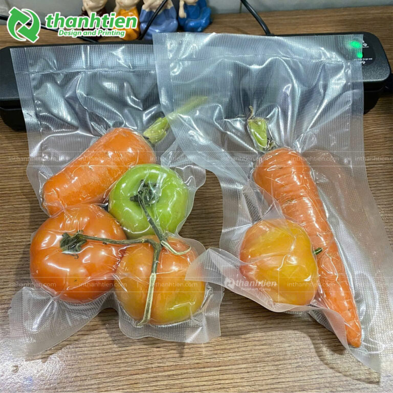 Túi 2 mặt nhám đựng rau củ