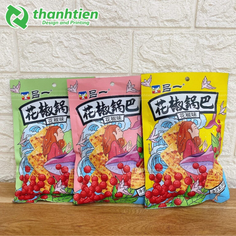 Túi bánh bim bim đục lỗ treo