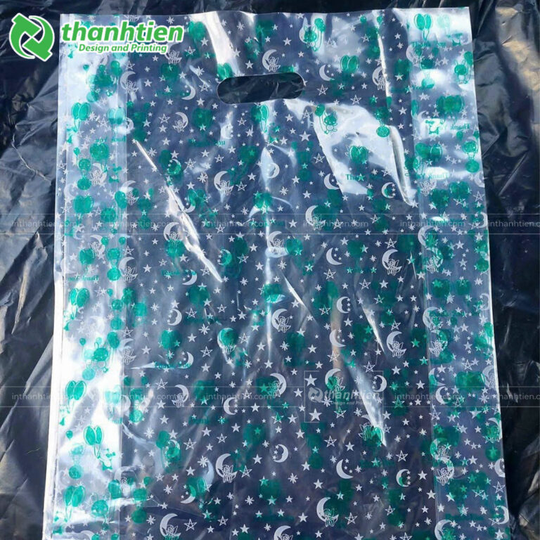 Túi bóng có quai xách đục lỗ xoài