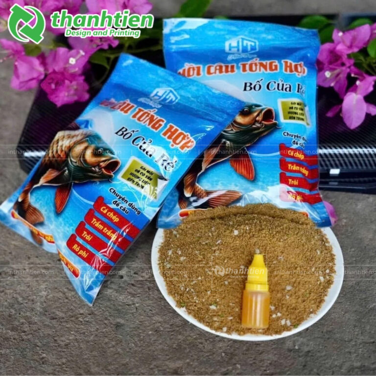 Túi ép biên đựng mồi câu cá