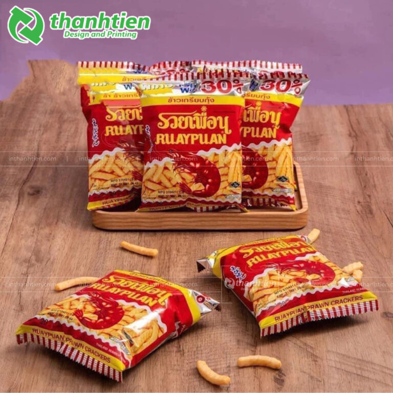 Túi hàn lưng giữa đựng snack