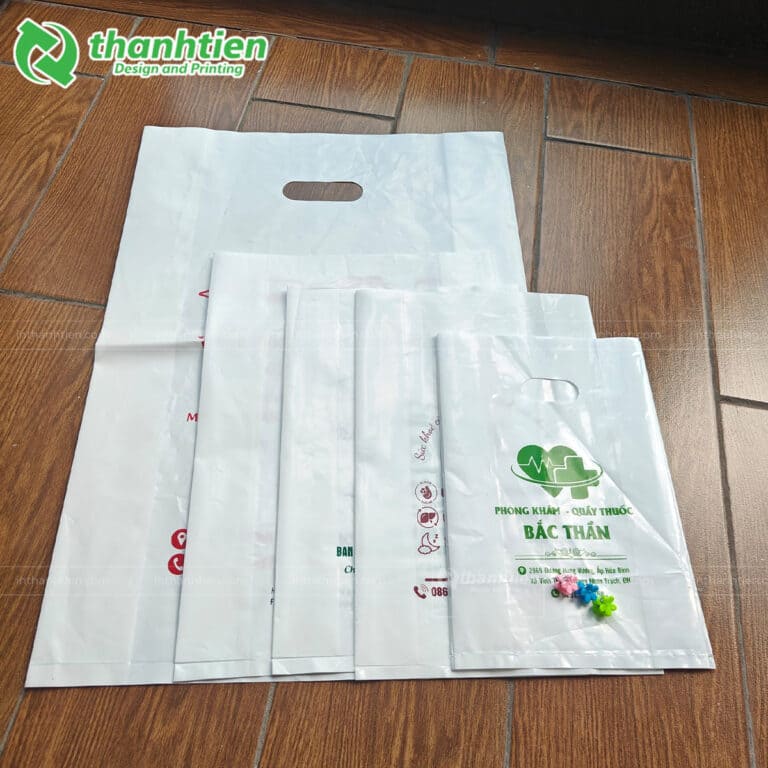 Túi hột xoài PE in hình