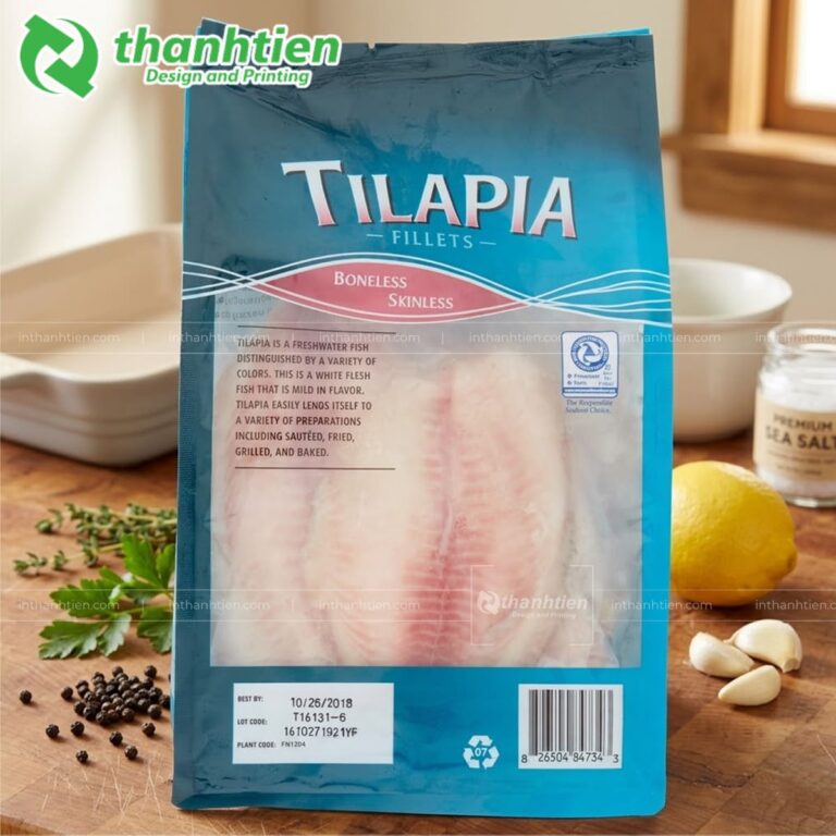 Túi màng ghép đựng cá basa